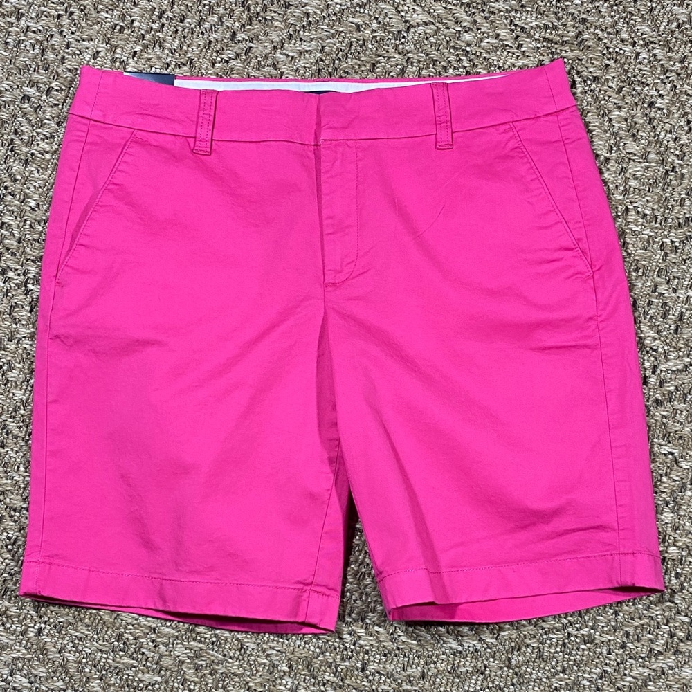 NWT J. Crew Vibrant Pink Women's Bermuda Shorts Size 10